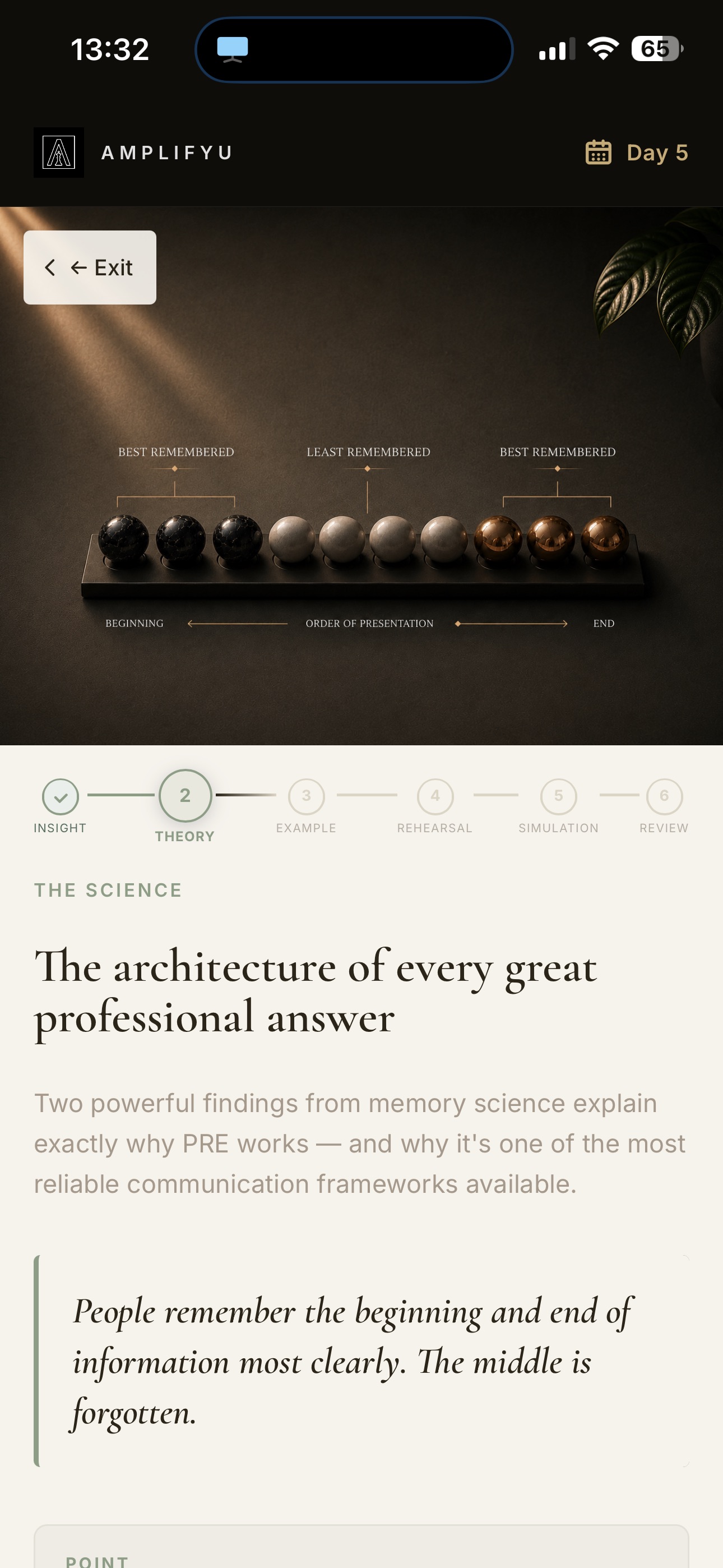 AmplifyU — memory science theory module